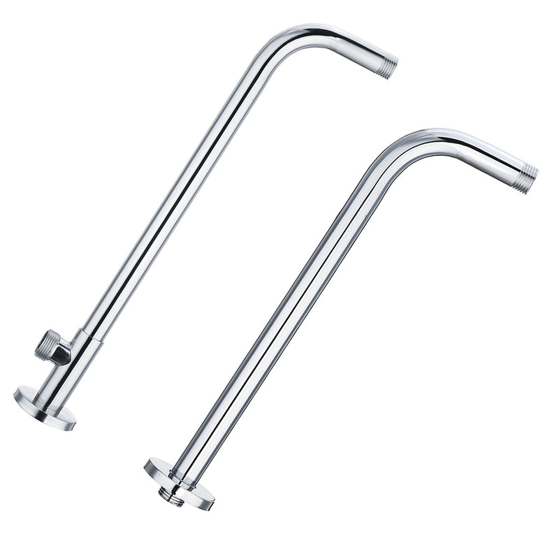 Stainless Steel Shower Extension Arm Home Bathroom Wall Mounted Shower Head Pipe