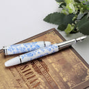 JINHAO 1 Piece Chinese Blue and White Porcelain Pattern Medium Nib Fountain Pen
