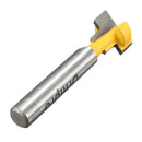 Drillpro RB21 1/4 Inch Shank Yellow T-Slot Cutter Wood Working Router Bit For 1/2 Inch Hex Bolt