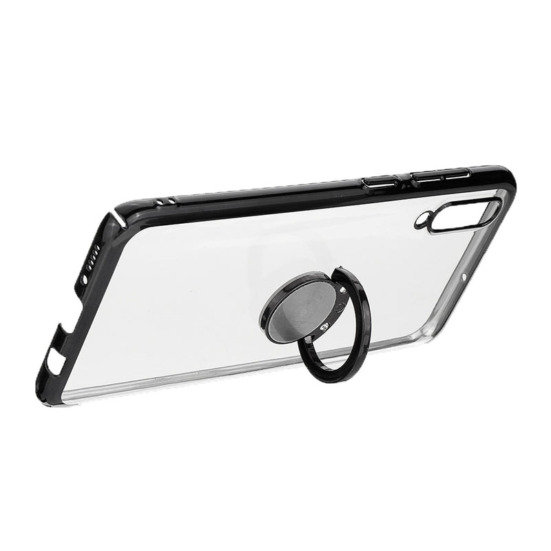 Bakeey Shockproof Plating Finger Ring Holder PC Protective Case for Samsung Galaxy A50 2019