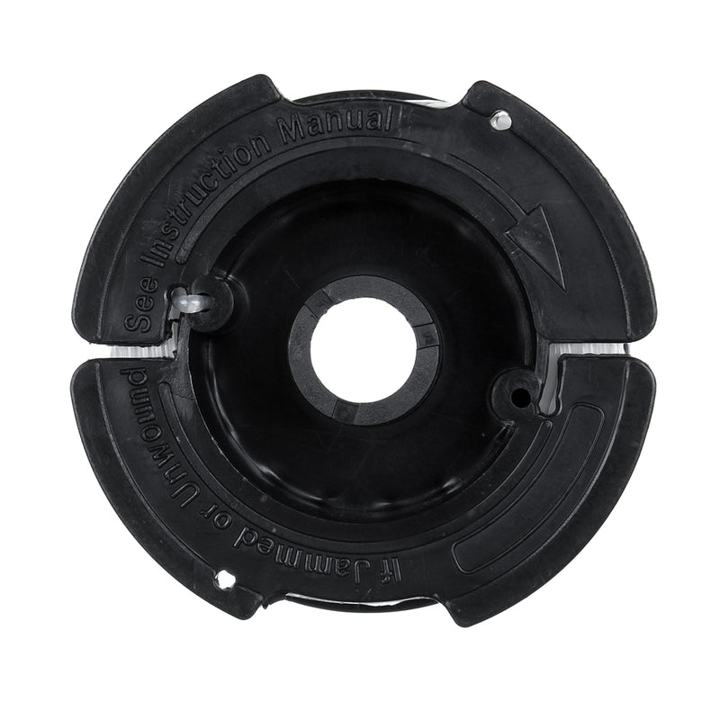 6Pcs Weed Eater String Replacement Spool Line +1pc Trimmer Cap & Spring For Black For Decker Lawnmower