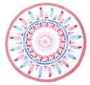 150cm European Style Thin Polyester Fiber Beach Yoga Towel Round Bed Sheet Tapestry Tablecloth