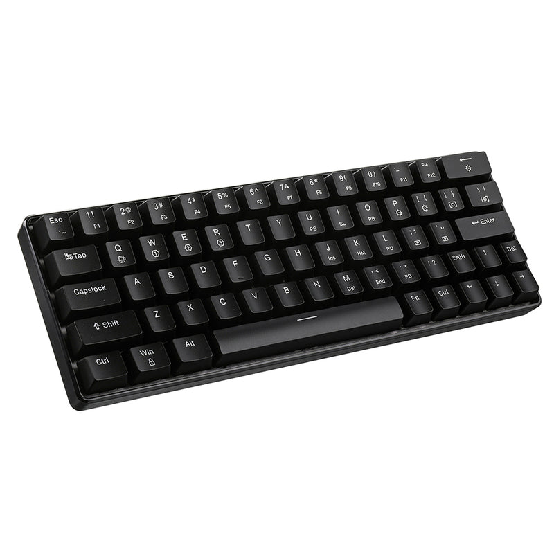 Geek GK64 64 Key Gateron Switch Hot Swappable CIY Switch RGB Backlit Mechanical Gaming Keyboard