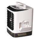 3 in 1 480ml White Mini Portable USB Air Cooler Humidifier Purifier Cleaner 4 Gears LED Light Personal Space Air Cooling Fan