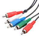 HD TV Component Composite 5 RCA AC Stereo Sound Audio Video Cable Cord for XBOX