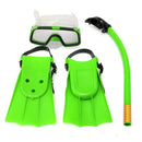 Junior Children Snorkeling Set Diving Mask Goggles Flippers Scuba Swimming Diving Kids Set