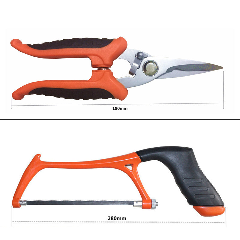 HB New 45 Pcs Household Hand Tool Set Wood Working Tools Plastic Toolbox Storage Case Hand Tool Set G eneral Tools Kit