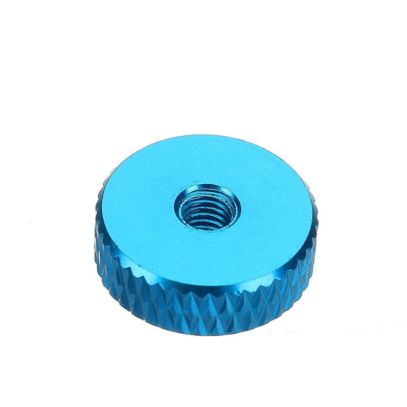 Suleve M3AN11 10Pcs M3 Manual Knurled Thumb Screw Nut Spacer Flat Washer Aluminum Alloy Multicolor