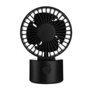 1.2W Mini USB Rechargeable Desktop Silent Fan 2 Modes Wind Speed Oscillating Cooling Fan