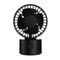 1.2W Mini USB Rechargeable Desktop Silent Fan 2 Modes Wind Speed Oscillating Cooling Fan