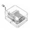 Mrosaa Hand-cranking Mini Transparent Acrylic Music Box Birthday Gift