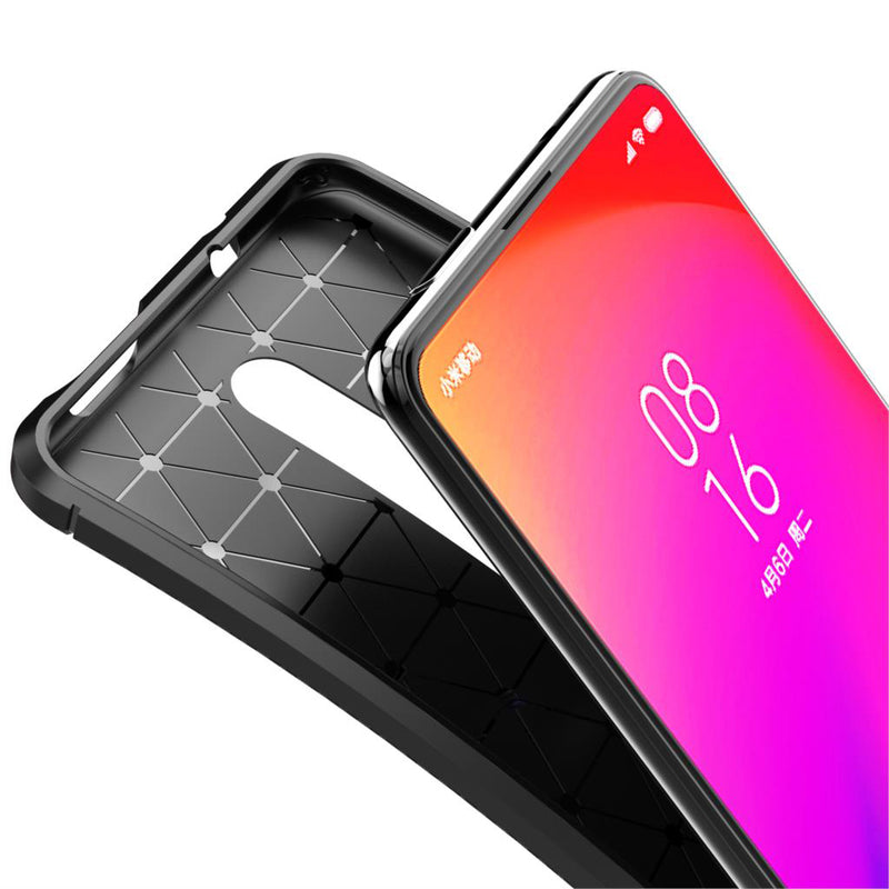 Bakeey Luxury Carbon Fiber Shockproof Silicone Protective Case for Xiaomi Mi9T / Xiaomi Mi 9T Pro / Xiaomi Redmi K20 / Redmi K20 Pro