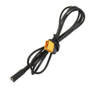 RJXHOBBY XT60 Male Bullet Connector to Female DC 5.5X2.1mm DC5521 Rubber Power Cable