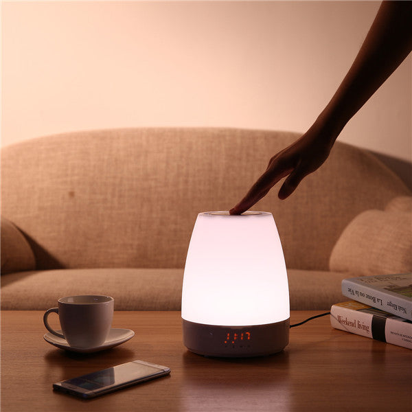 GLIME Wake up Light Sunrise Simulation Alarm Clock Lamp bluetooth Speaker Colorful Night Light