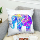 3D Bohemian Style Elephant Double-sided Printing Cushion Cover Linen Cotton Throw Pillow Case Home Office Sofa