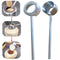 Stainless Steel Coconut Opener Puncher Tool Driller Drill Hammer Set Opener Tool