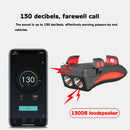 4-6.3inch Phone Holder 130db Rack Horn Waterproof USB Rechargeable Quakeproof Headlight 4000mah