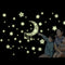 Miico Luminous Star and Moon Creative PVC Wall Sticker Home Decor Mural Art Removable Wall Decals