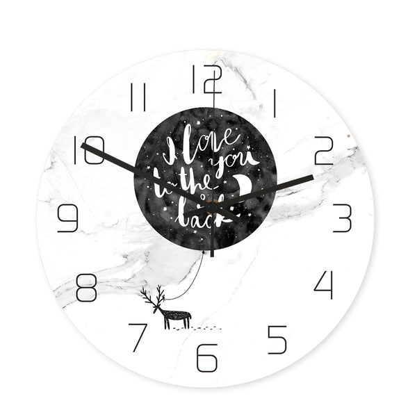 Loskii CC062 Creative Wall Clock Mute Wall Clock Quartz Wall Clock For Home Office Decorations