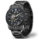 MEGIR 2108 Luxury Big Dial Chronograph Business Style Stainless Steel Men Watch Quartz Watch