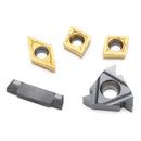 5pcs 12mm Shank Turning Tool Holder Set with Inserts Blade Wrench for Bench Lathe CNC