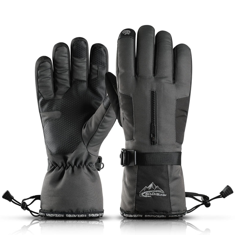 GOLOVEJOY SK02 Skiing Gloves Winter Outdoor Cycling Windproof Waterproof Pocket Touch Screen Antiskid Plush Warm