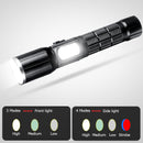 XANES 1303  T6 2000LM Brightness Zoomable Double Switch USB Rechargeable Tactical LED Flashlight