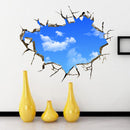 Miico 3D Creative PVC Wall Stickers Home Decor Mural Art Removable Sky Landscape Decor Sticker