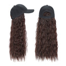 Woman Girl Cap Wig Hat Light Long Wavy Halloween Party Curly  Club Winter