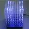 Geekcreit 8x8x8 LED Cube 3D Light Square Blue LED Flash Electronic DIY Kit