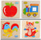 Baby Kid Children Lovely Animal Fruit Vehicle Wooden Early Learning Educational Puzzle Toy