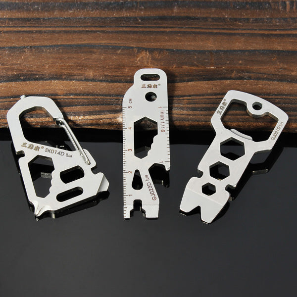 Sanrenmu SK014D Multi Tools Kit Nail Puller Wrench Opener Keychain
