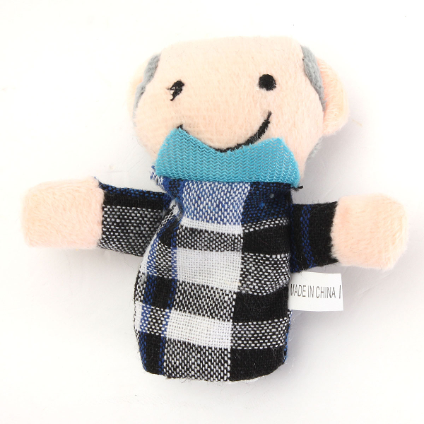 6 Pcs Finger Puppets Plush Cloth Toy Baby Bed Stories Helper Doll