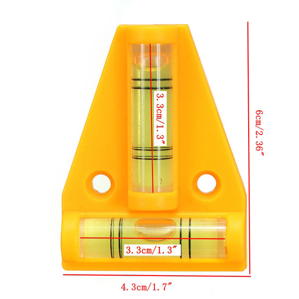 2Way Mini T CIRCLE Spirit Level Tool Trailer Caravan Motor Camper Van Table