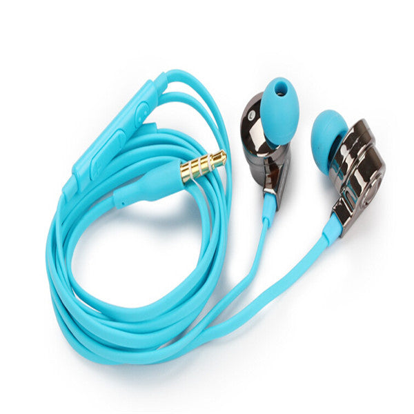 PISEN G105 in-ear Earphone 3.5mm Flat Cable 0.8M 2.62ft Headset  for Smartphone