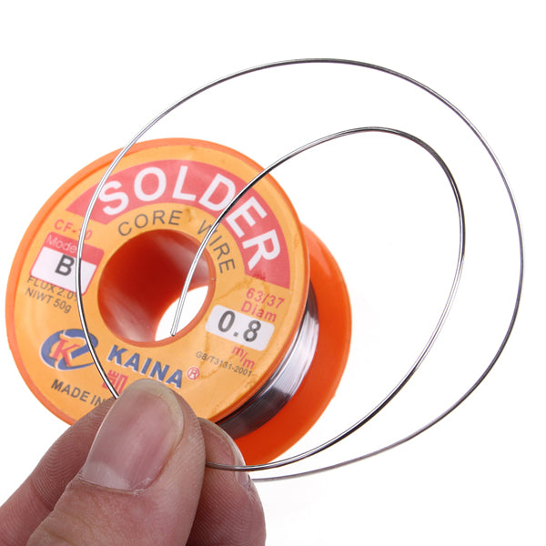 0.8mm 50g Rosin Core Solder 63/37 Tin Lead Flux Soldering Welder Iron Wire Reel