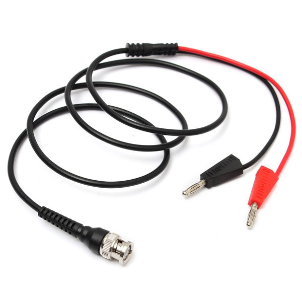 BNC Q9 To Dual 4mm Stackable Banana Plug with Socket Test Leads Probe Cable 120CM