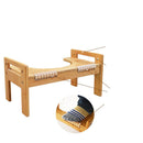 Adjustable Foot Pegs Massager Wooden Bamboo Non Slip Toilet Stool Bathroom Step Stool Bamboo for Relieves Bloating