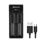 Alonefire MC2  Battery Charger 2 Slot Universal Smart Chargering for Rechargeable Batteries Li-ion 18650 26650 14500