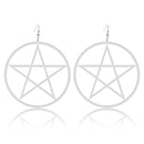 Acrylic Stars Exaggerated Ear Drop Women Earrings