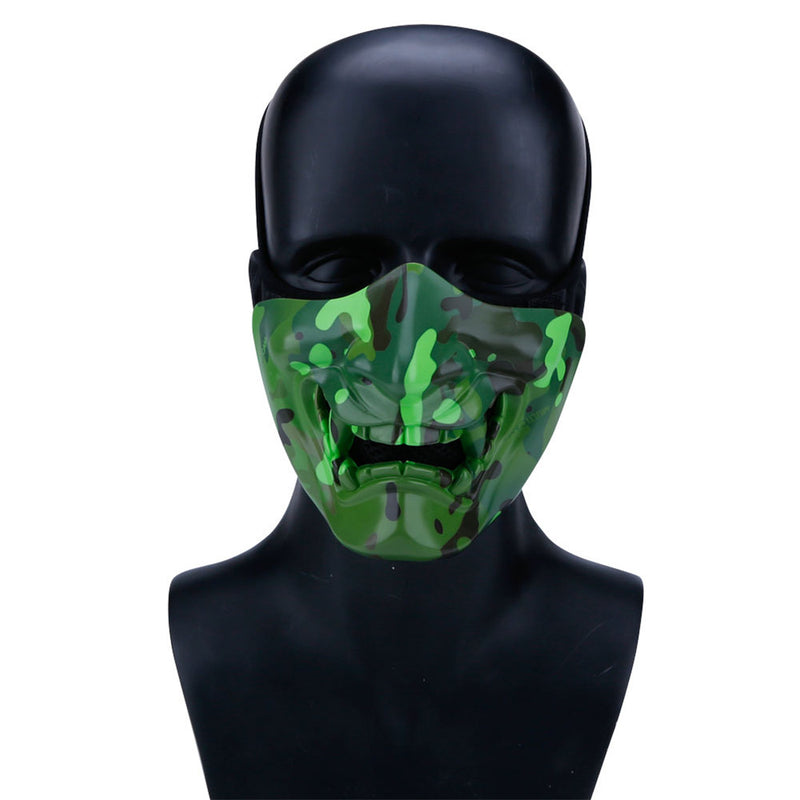 WosporT Tactical Outdoor CS Game Noctilucent Half Face Mask Party Halloween Cosplay Mask