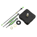 5pcs 20mm Shaft Length Green and Black Luminous Hands DIY Quartz Clock Wall Movement