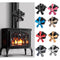 5 Blades Heat Powered Stove Fireplace Fan Silent Wall Mounted Eco-Friendly Heat Circulation Eco Fan