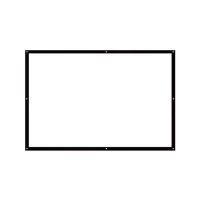 JMGO 100 Inch Simple Curtain White Plastic 16:9 Projector Screen Portable Ready-To-Use