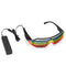 LED Glow EL Glasses Party Flashing Festival Neon Wire Bar Party Light Up Blink Goggles