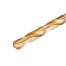 Drillpro 19Pcs M2 HSS 6542 Twist Drill Bit Set 1-10mm Titanium Coated Drill Bit with Metal Box for Wood Metal Drilling