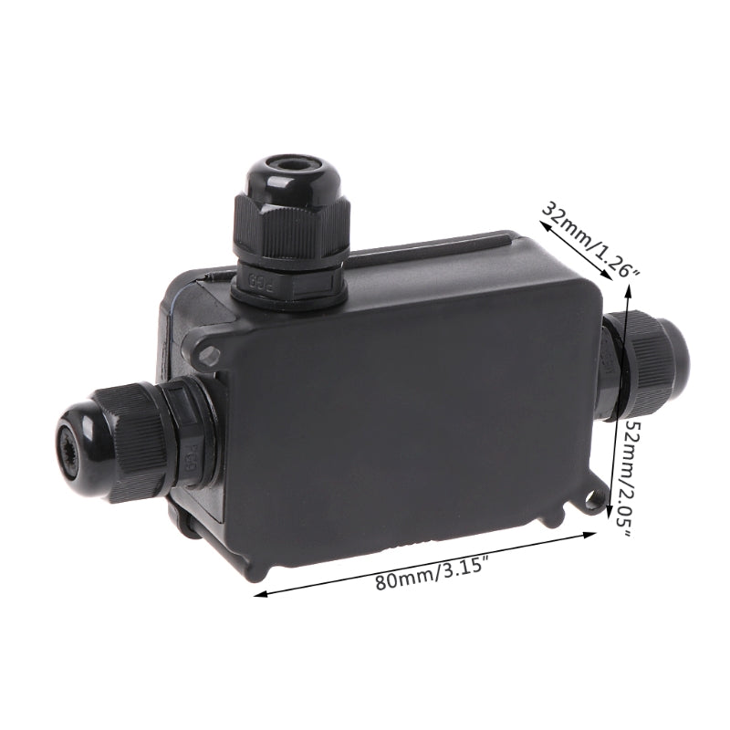 2 Way 3Way IP66 Outdoor Waterproof Cable Connector Junction Box Case with Terminal 450V