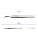 Kaisi T-11 T-15 High Precision Stainless Steel Curved Straight Tweezer for Cell Phone Tablet Computer Repair Hand Tools