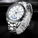 LONGBO 8833 Stainless Steel Band Fashion Business Style Luminous Display Men Quartz Watch