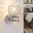 Single Head Silver/Golden Crystal Wall Light Lamp Fixture Sconce Bedroom Hallway Fitting